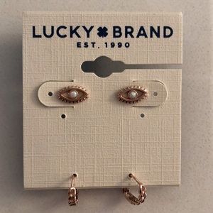 Lucky Brand Rosegold stud earrings